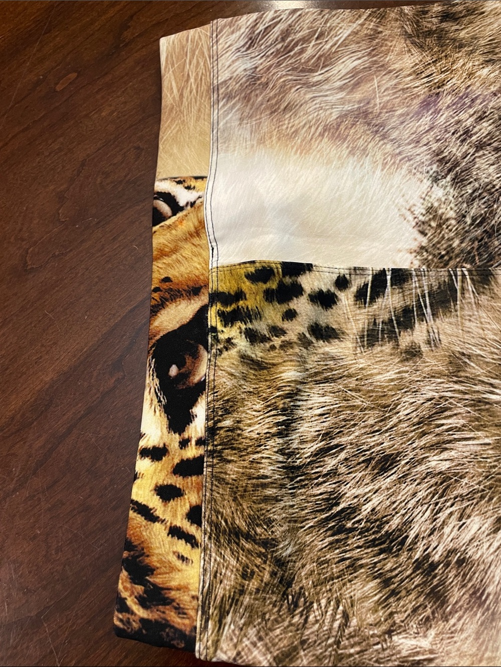 Express Leopard Face Print Leggings in Yellow, Brown, Black - Picture 15 of 16